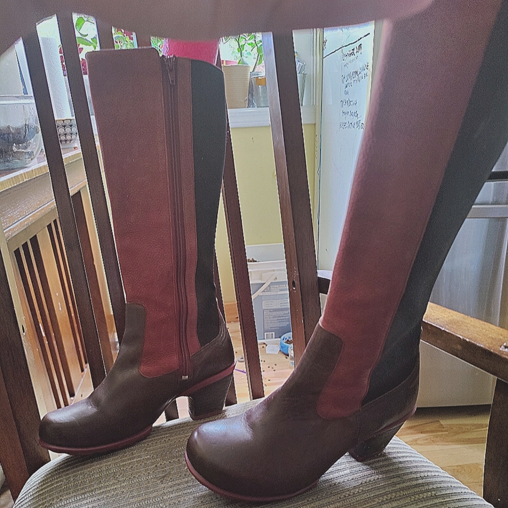 Fluevog Hopeful Blossom boots 10.5